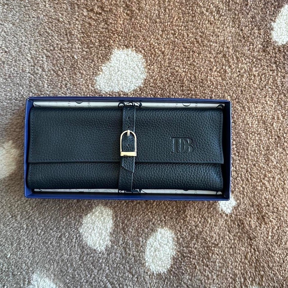 Royce Suede Lined Jewelry Roll